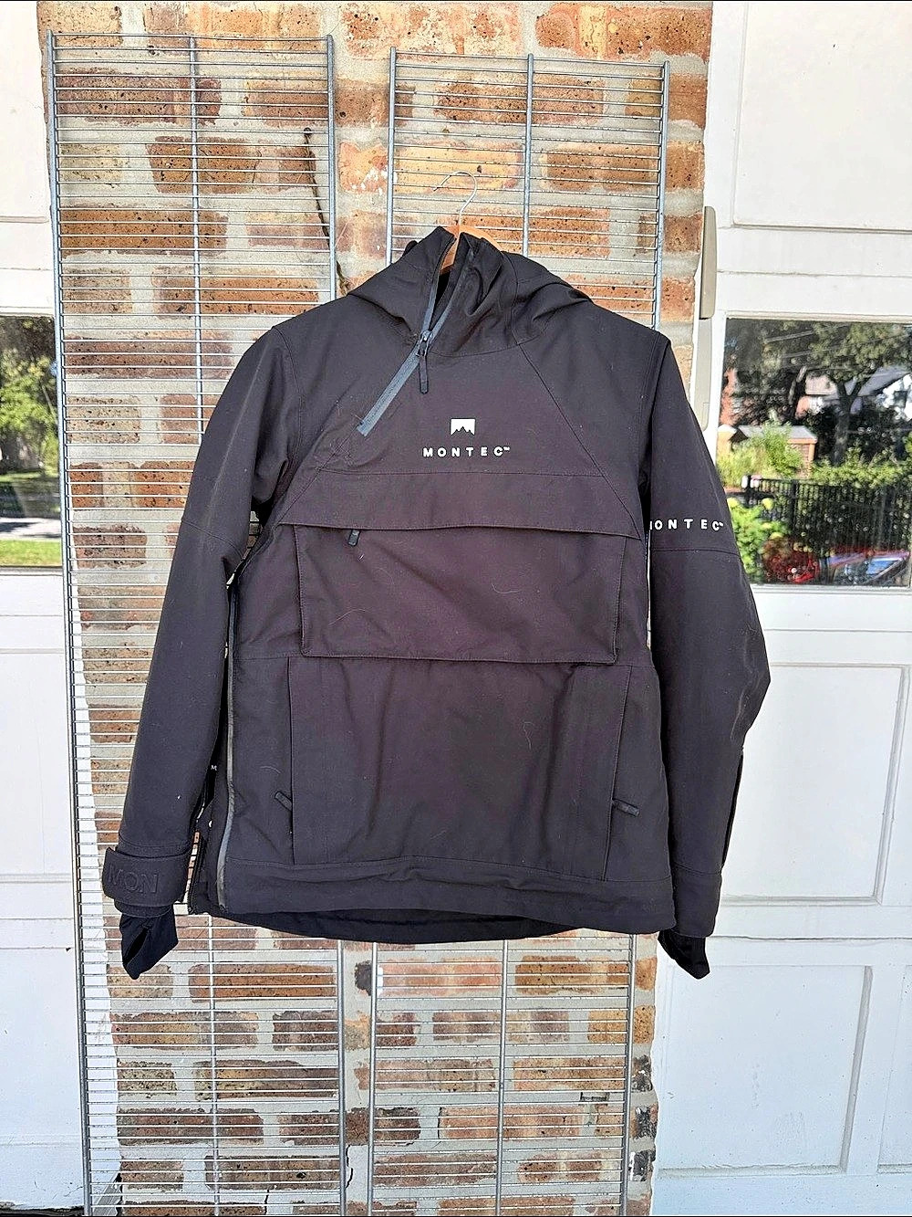 Anorak Ski Jacket Women's Black Size XS